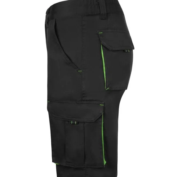 Two-Tone Multi-Pocket Stretch Bermuda Shorts gallery