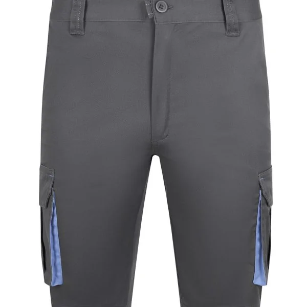 Two-Tone Multi-Pocket Stretch Bermuda Shorts gallery