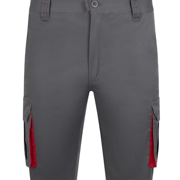 Two-Tone Multi-Pocket Stretch Bermuda Shorts gallery