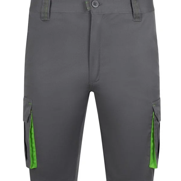 Two-Tone Multi-Pocket Stretch Bermuda Shorts gallery