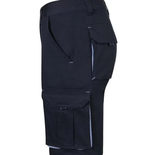 Two-Tone Multi-Pocket Stretch Bermuda Shorts gallery