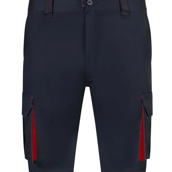 Two-Tone Multi-Pocket Stretch Bermuda Shorts gallery