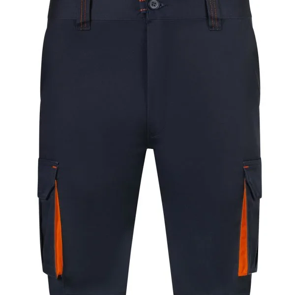 Two-Tone Multi-Pocket Stretch Bermuda Shorts gallery