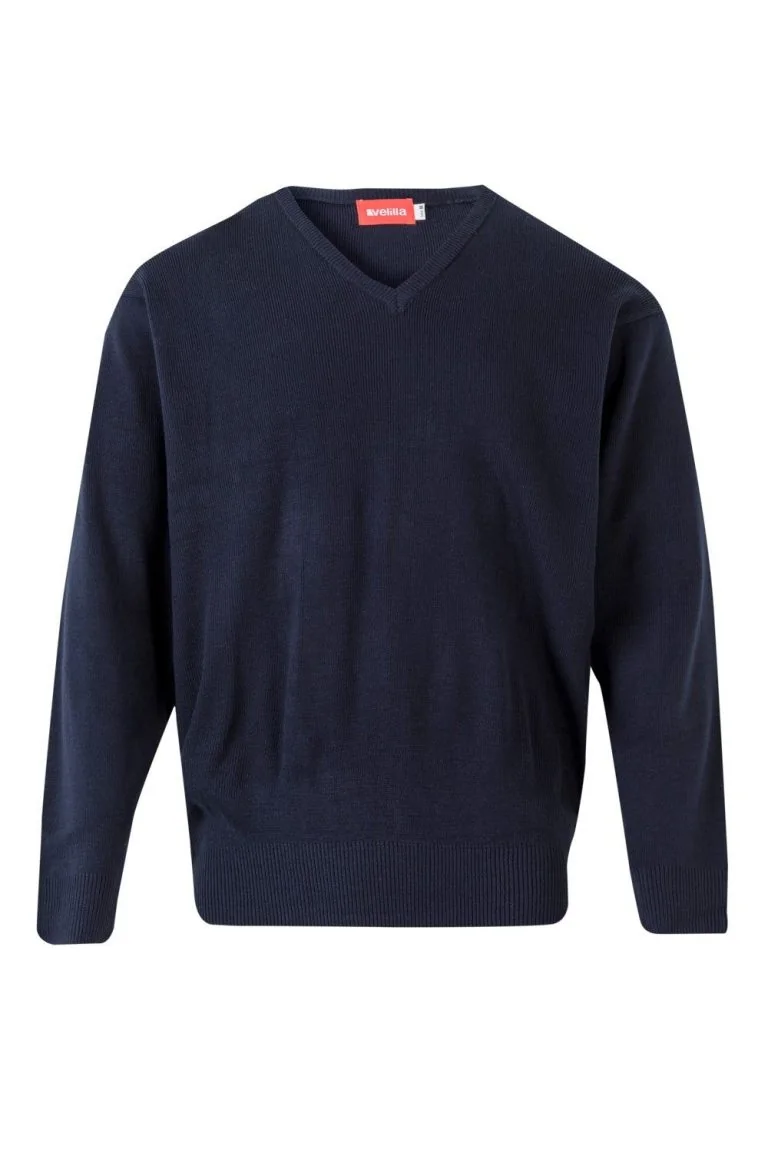 Fine-Knit V-neck jumper