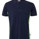 Two-Tone Short Sleeve Polo Shirt