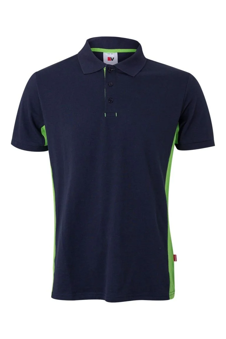 Two-Tone Short Sleeve Polo Shirt