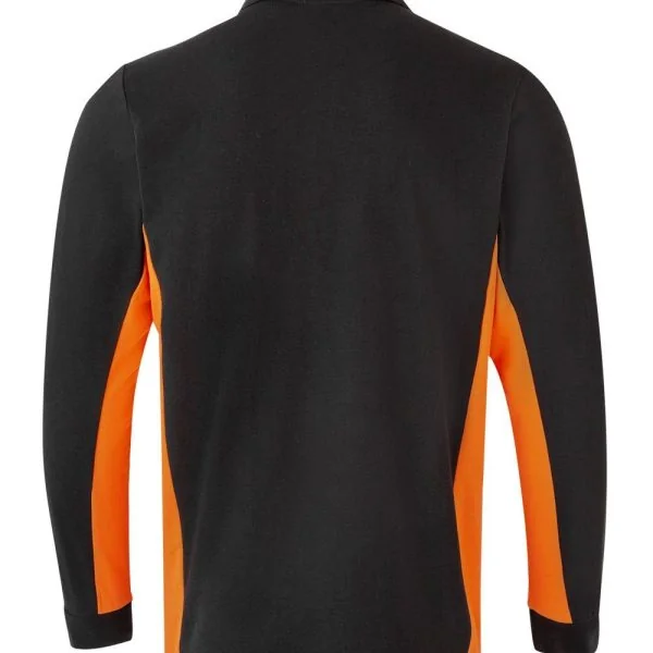Two-Tone Long Sleeve Polo Shirt gallery