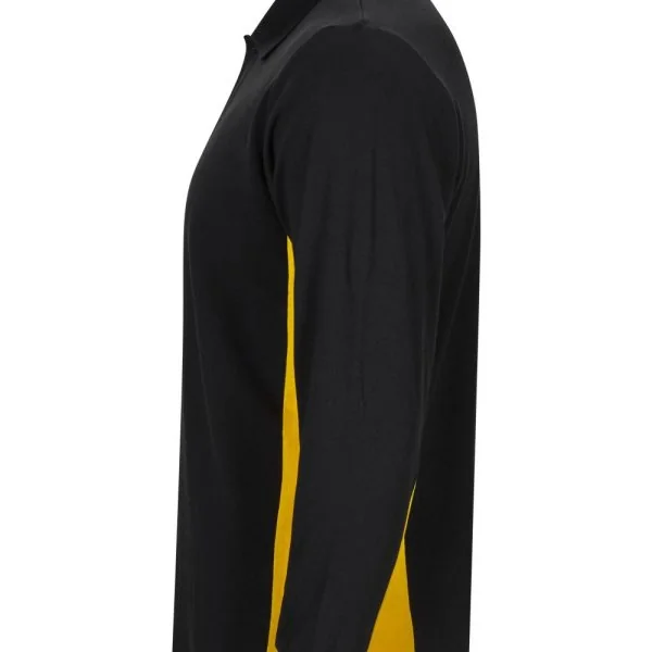 Two-Tone Long Sleeve Polo Shirt gallery