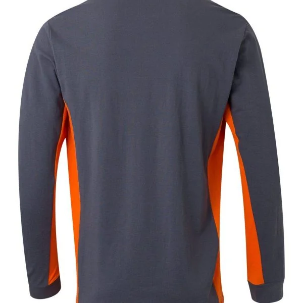 Two-Tone Long Sleeve Polo Shirt gallery