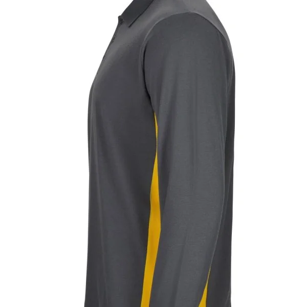 Two-Tone Long Sleeve Polo Shirt gallery