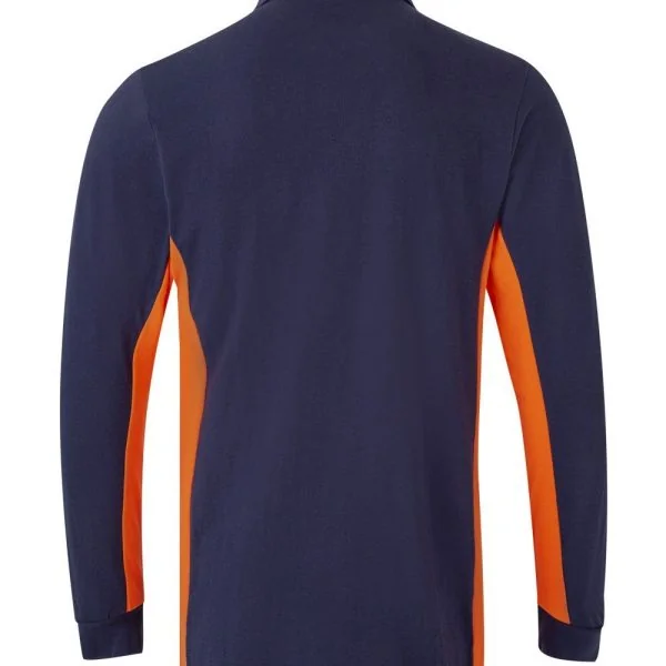 Two-Tone Long Sleeve Polo Shirt gallery