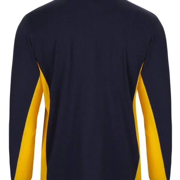 Two-Tone Long Sleeve Polo Shirt gallery