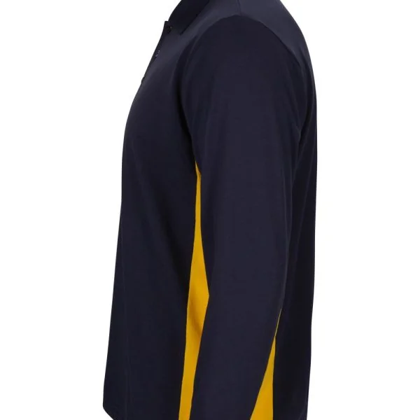 Two-Tone Long Sleeve Polo Shirt gallery
