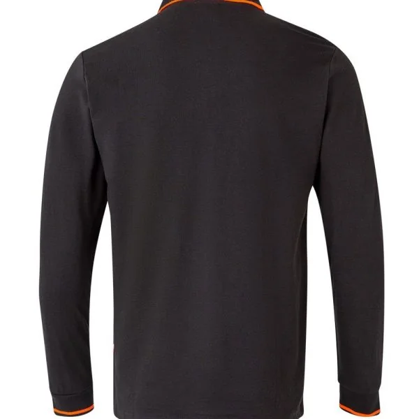 Two-Tone Long Sleeve Polo Shirt gallery