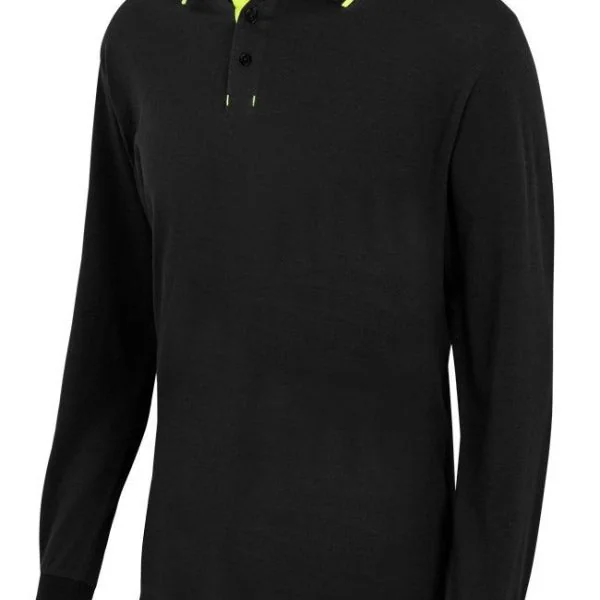 Two-Tone Long Sleeve Polo Shirt gallery