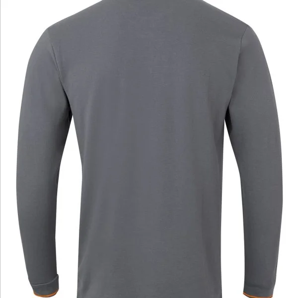 Two-Tone Long Sleeve Polo Shirt gallery