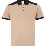 Two-Tone Short Sleeve Stretch Polo Shirt