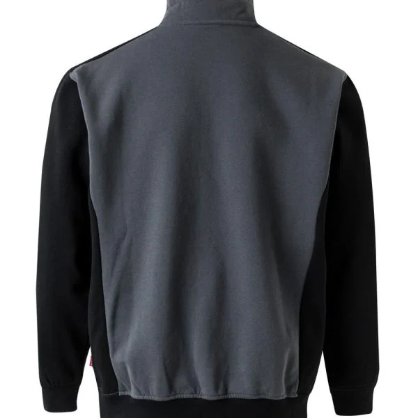 Two tone turtleneck half-zip sweatshirt gallery