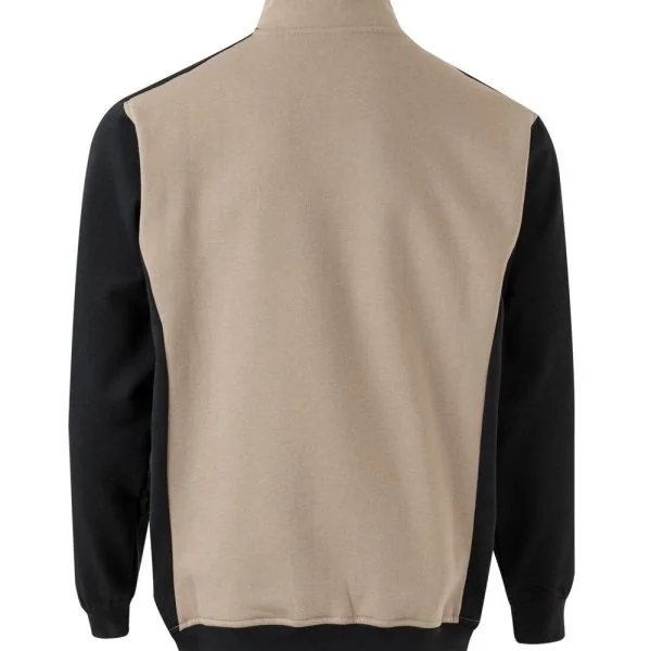 Two tone turtleneck half-zip sweatshirt gallery