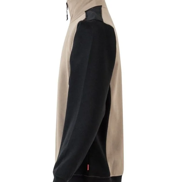 Two tone turtleneck half-zip sweatshirt gallery