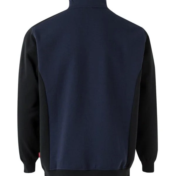 Two tone turtleneck half-zip sweatshirt gallery
