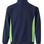 Two-Tone Half-Zip Sweatshirt