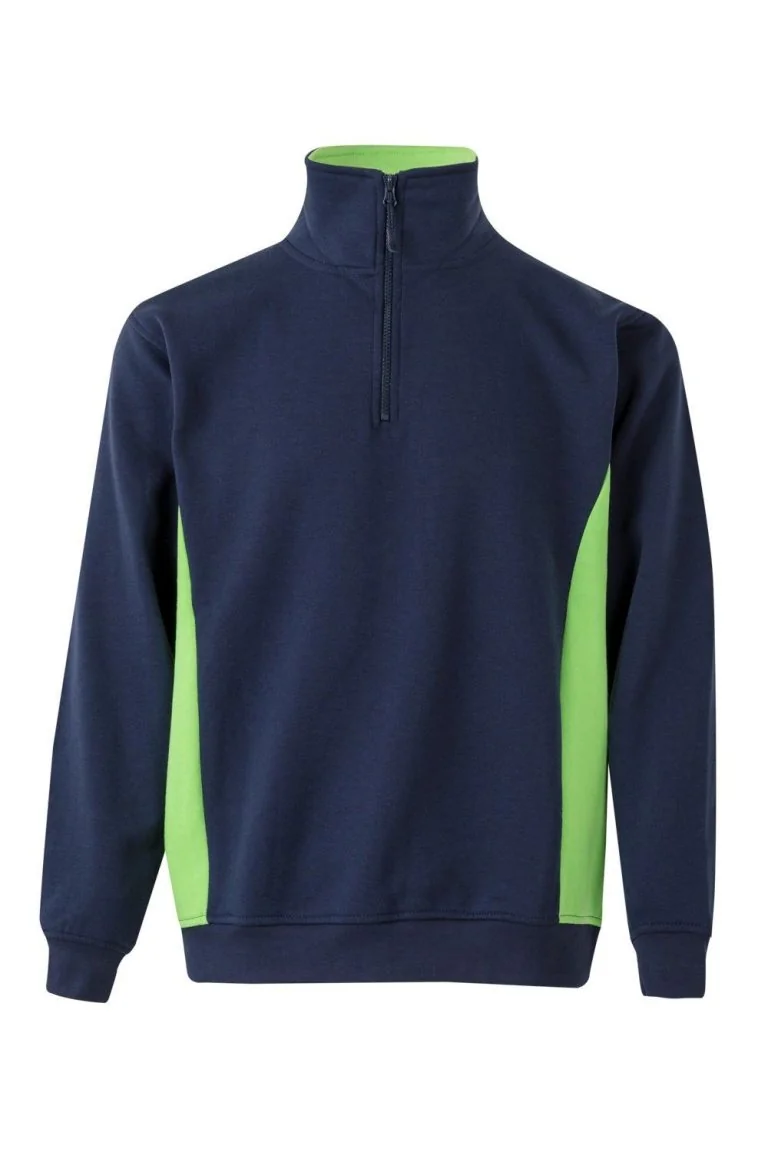 Two-Tone Half-Zip Sweatshirt