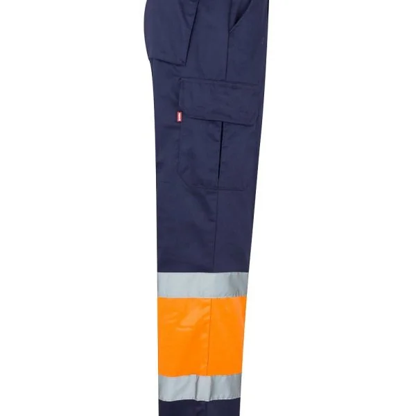 Two-tone multi-pocket trousers gallery