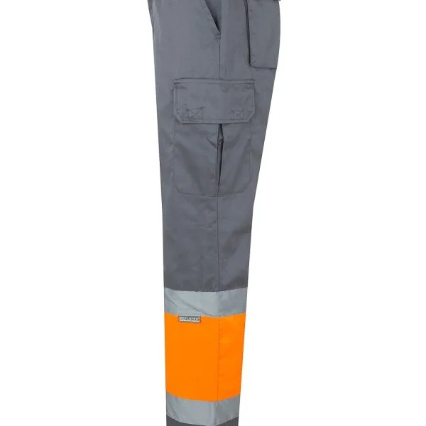 Two-tone multi-pocket trousers gallery
