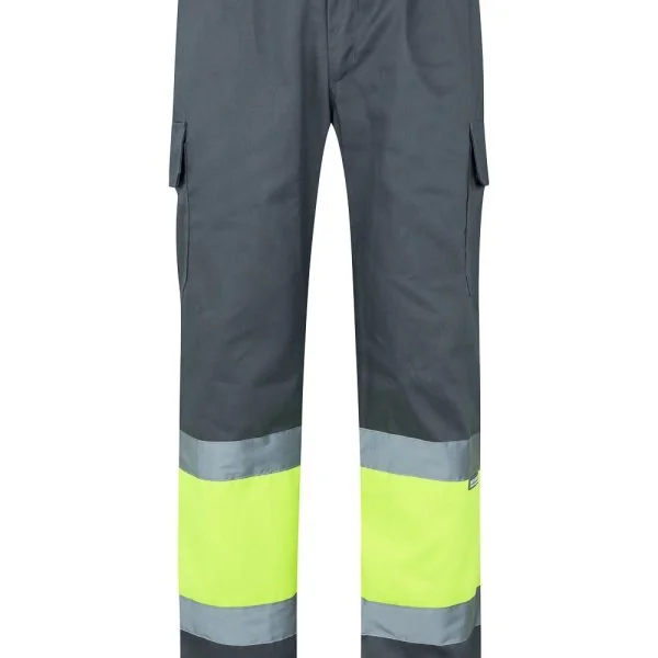 Two-tone multi-pocket trousers gallery