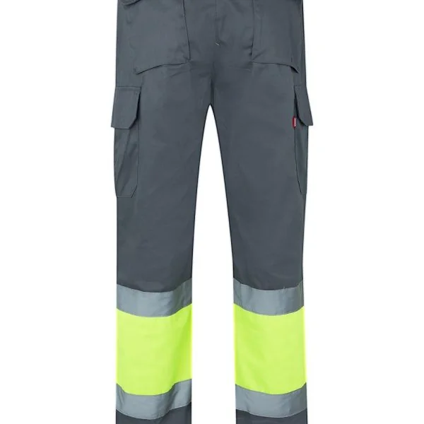 Two-tone multi-pocket trousers gallery