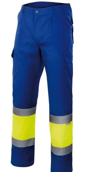 Two-tone multi-pocket trousers gallery