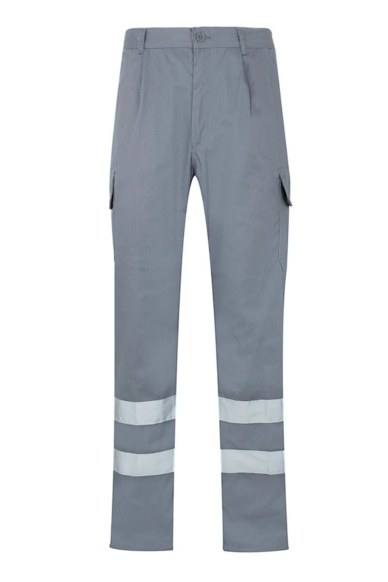 Multi-Pocket Trousers with Reflective Tape
