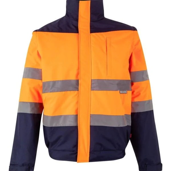 Two-tone padded jacket gallery