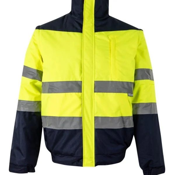 Two-tone padded jacket gallery