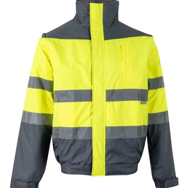Two-tone padded jacket gallery