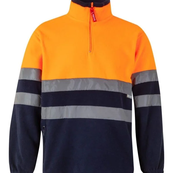 Two-tone fleece sweater gallery