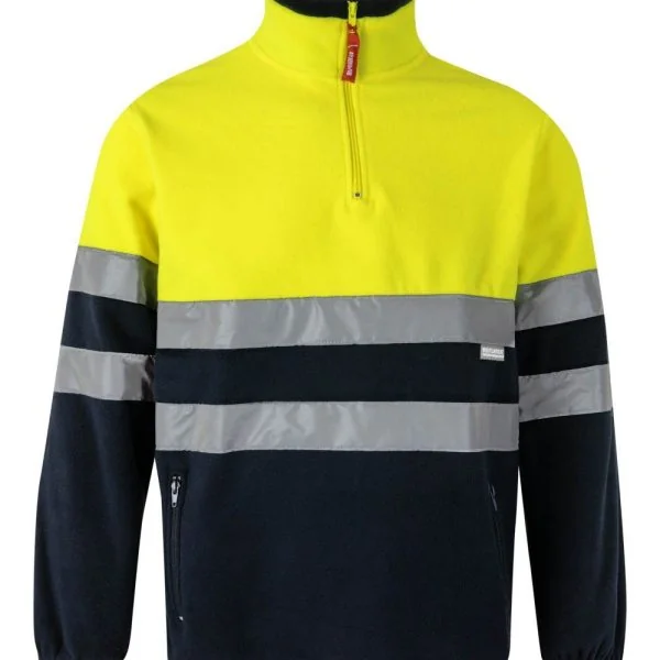 Two-tone fleece sweater gallery