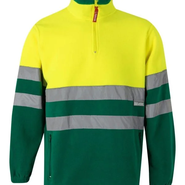 Two-tone fleece sweater gallery