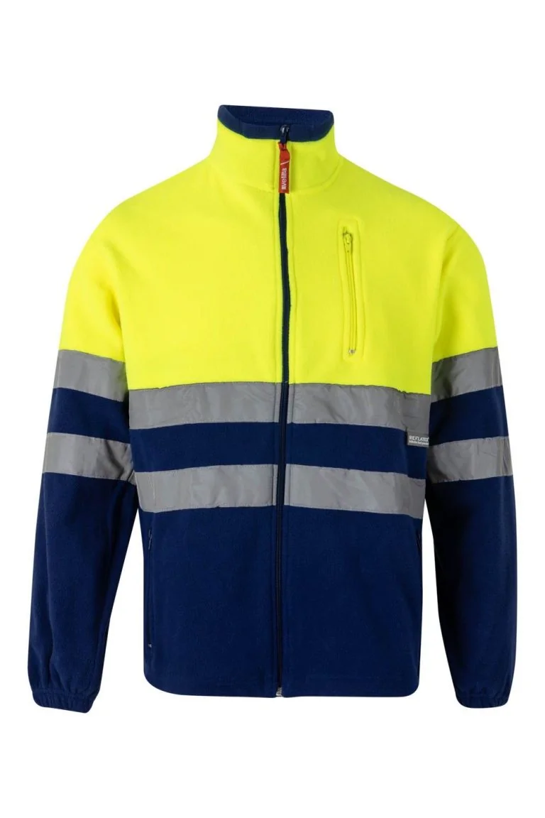 Two-tone fleece jacket