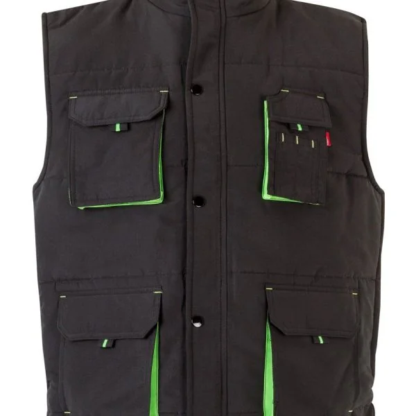 Two-Tone Multi-Pocket Padded Vest gallery