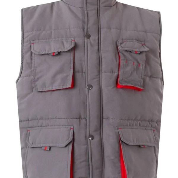 Two-Tone Multi-Pocket Padded Vest gallery