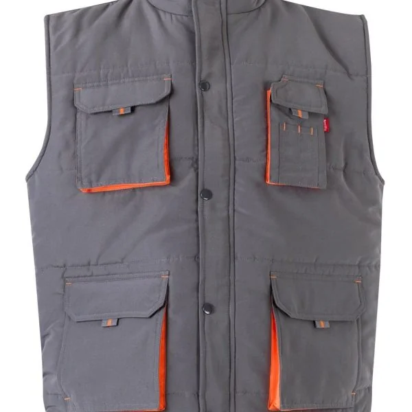 Two-Tone Multi-Pocket Padded Vest gallery