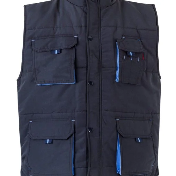 Two-Tone Multi-Pocket Padded Vest gallery