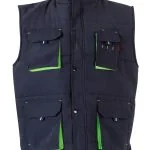 Two-Tone Multi-Pocket Padded Vest