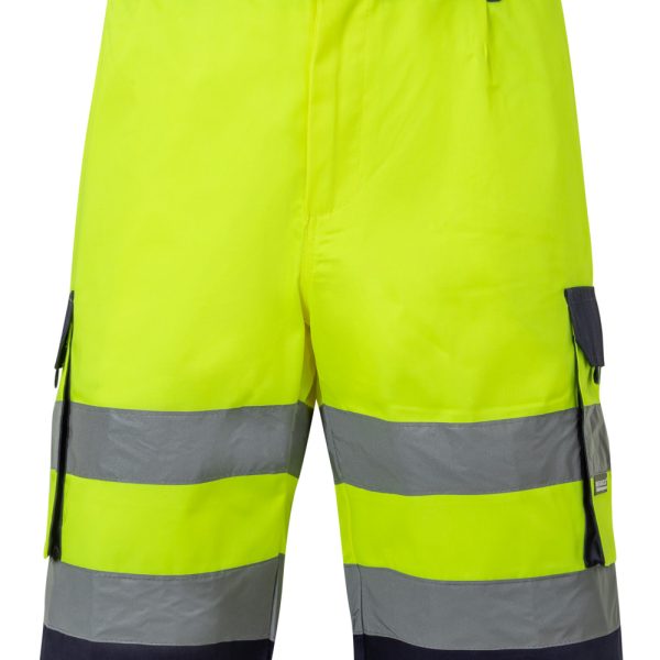 Two-tone multi-pocket bermuda shorts gallery