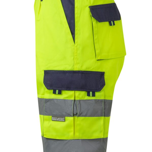 Two-tone multi-pocket bermuda shorts gallery