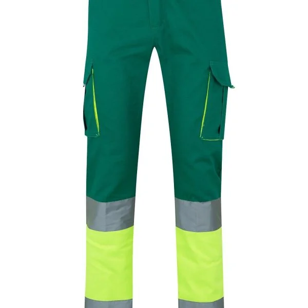 100% Cottontwo-tone multipocket trousers gallery