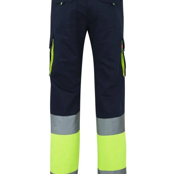 100% Cottontwo-tone multipocket trousers gallery