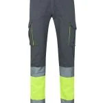 100% Cottontwo-tone multipocket trousers
